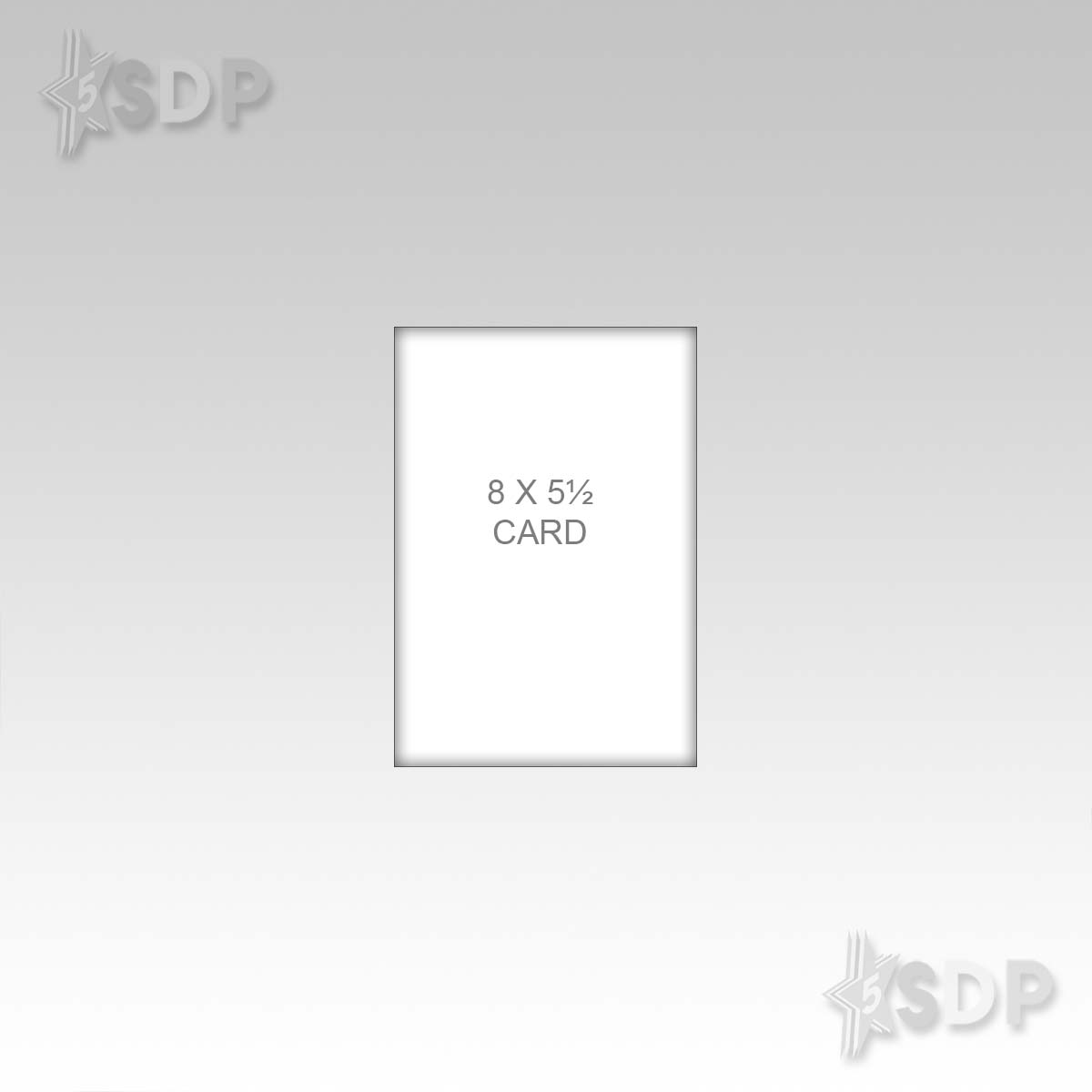 8” x 5.5” HALF LETTER CARD - Sets of 50