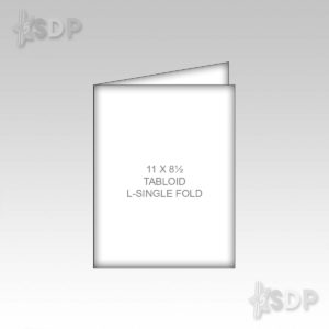 8.5" x 11" LARGE SINGLE FOLD 4 PAGES - Sets of 50