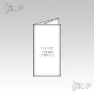 11" x 5.66" LARGE TRIFOLD 6 PANNELS - Sets of 50