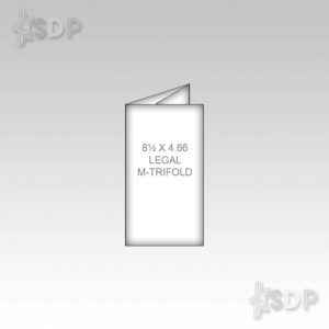 8.5" X 4.66" MEDIUM TRIFOLD 6 PANNELS - Sets of 50