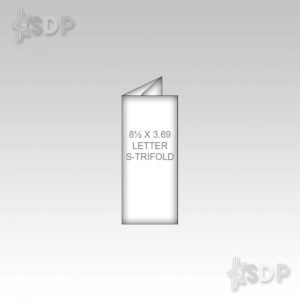 8.5" X 3.69" SMALL TRIFOLD 6 PANELS - Sets of 50